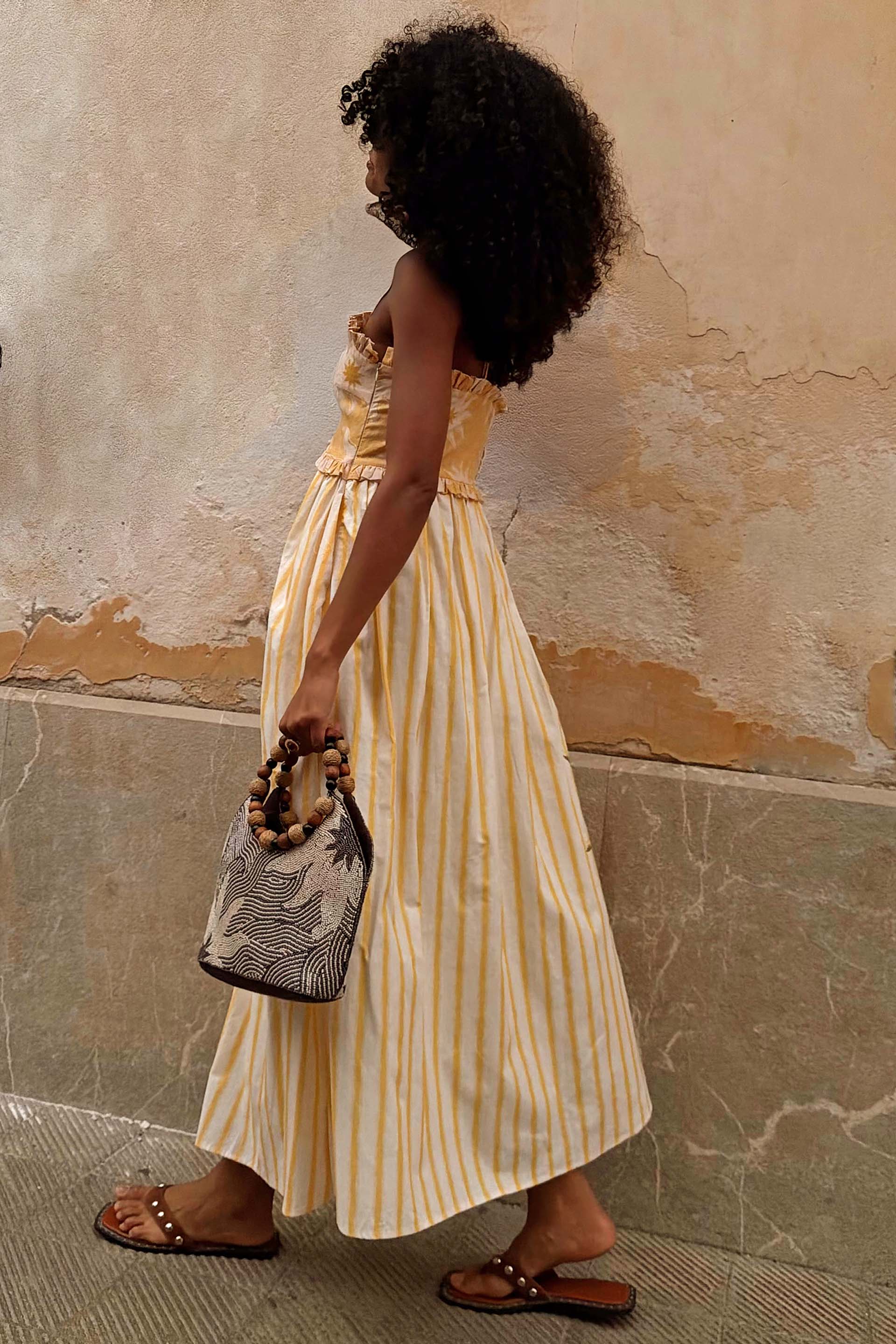 Yellow Stripe Ashley Dress - Image 5
