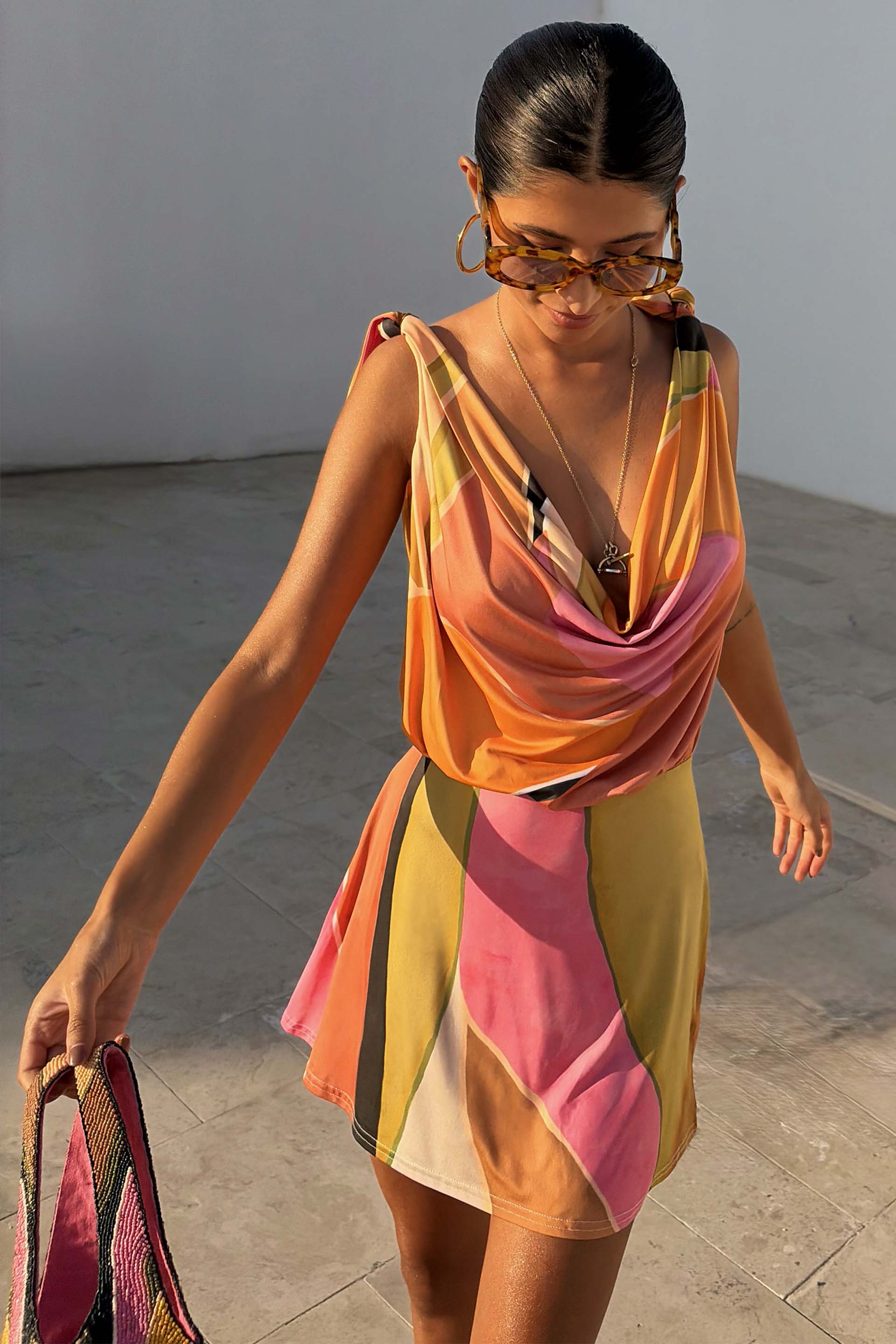 Yellow Tort Wiggle Arm Sunglasses - Image 10